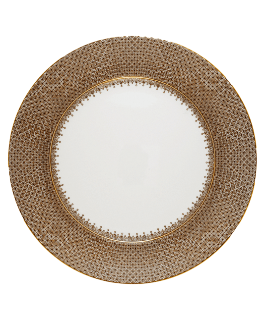 LACE SERVICE PLATE BROWN - Gaines Jewelers