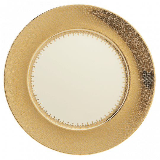 LACE SERVICE PLATE GOLD - Gaines Jewelers