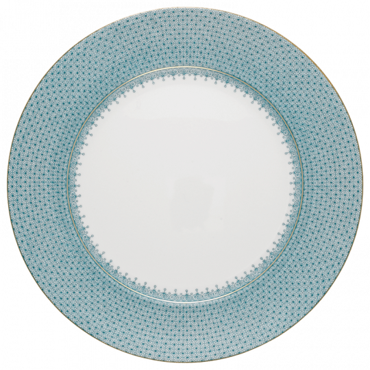 LACE SERVICE PLATE TURQUOISE - Gaines Jewelers