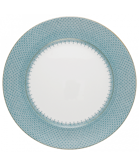 LACE SERVICE PLATE TURQUOISE - Gaines Jewelers
