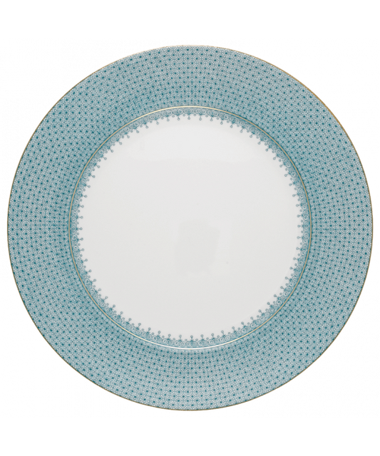 LACE SERVICE PLATE TURQUOISE - Gaines Jewelers