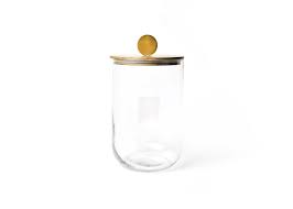 Large Wooden Lid Happy Everything Glass Jar - Gaines Jewelers