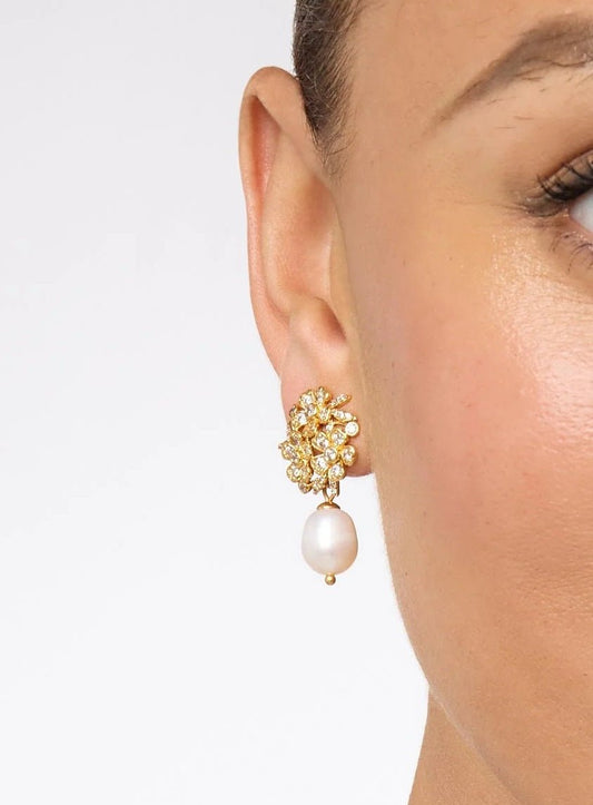 Laurel Pearl Drop Earring - Gaines Jewelers