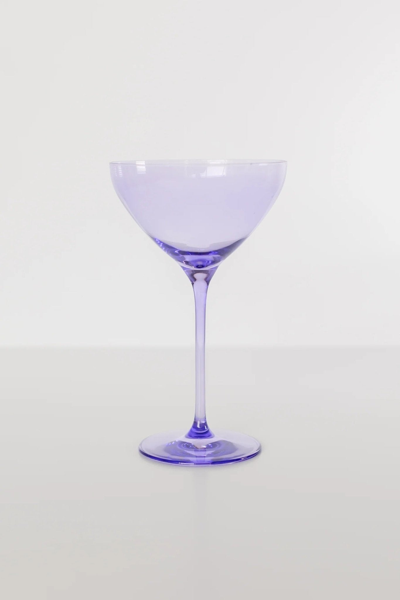Lavender Martini Glass - Estelle Colored Glass - Gaines Jewelers