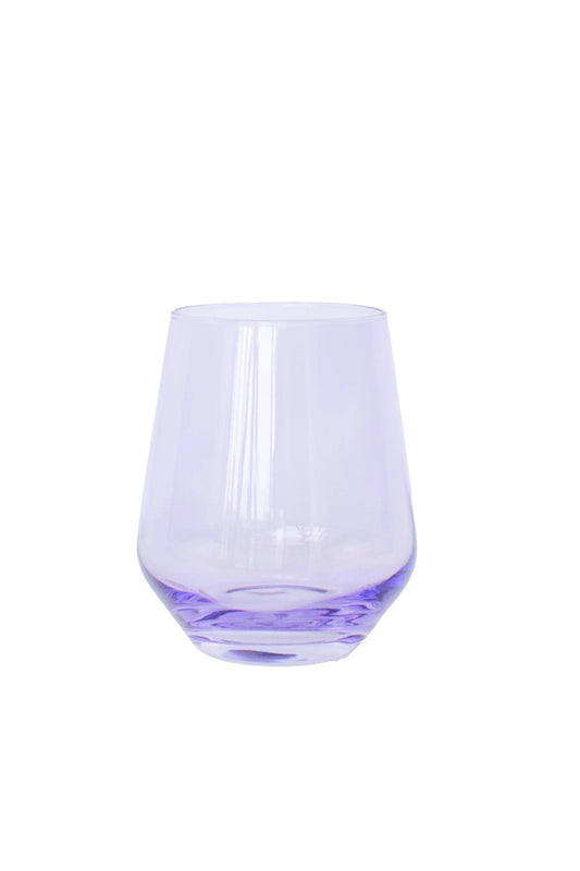 Lavender Stemless Wine - Estelle Colored Glass - Gaines Jewelers