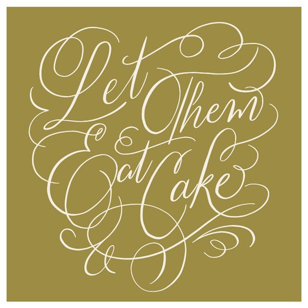 Let Them Eat Cake Cocktail Napkin - Gaines Jewelers