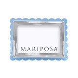 Light Blue Acrylic Scallop 4x6 Frame - Gaines Jewelers