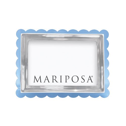 Light Blue Acrylic Scallop 4x6 Frame - Gaines Jewelers