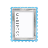 Light Blue Acrylic Scallop 5x7 Frame - Gaines Jewelers