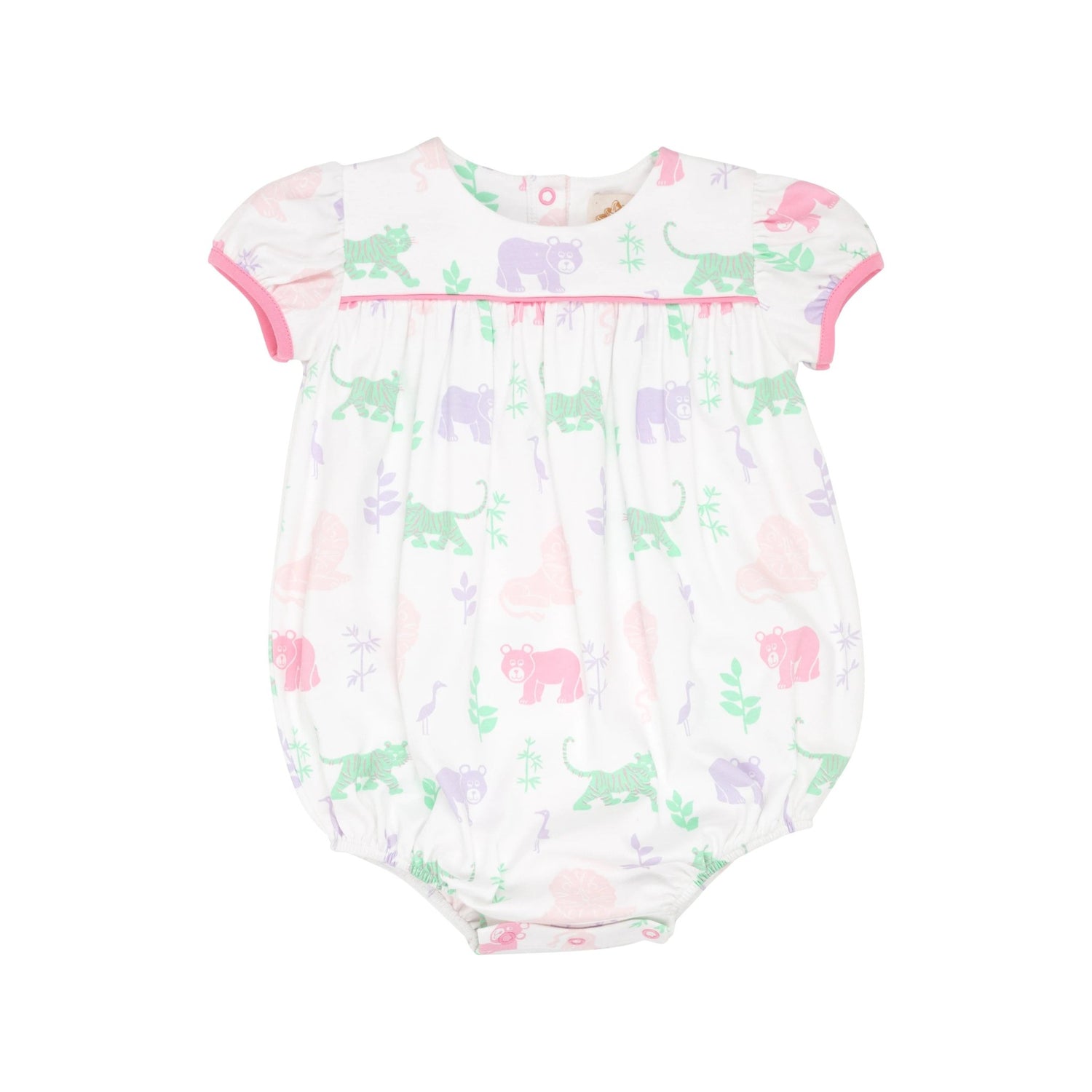 Lions Tigers and Bears White Hamptons Hot Pink - Blythe Bubble - Gaines Jewelers