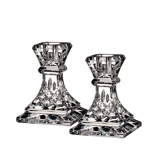 Lismore 4in Candlestick, Pair - Gaines Jewelers