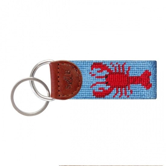 Lobster Needlepoint Key Fob - Gaines Jewelers