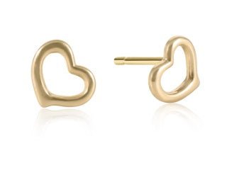 love stud-gold - Gaines Jewelers