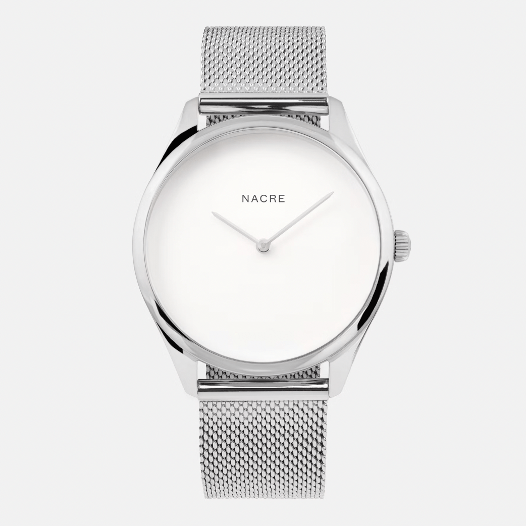 Lune in Stainless Steel Mesh Watch - Gaines Jewelers