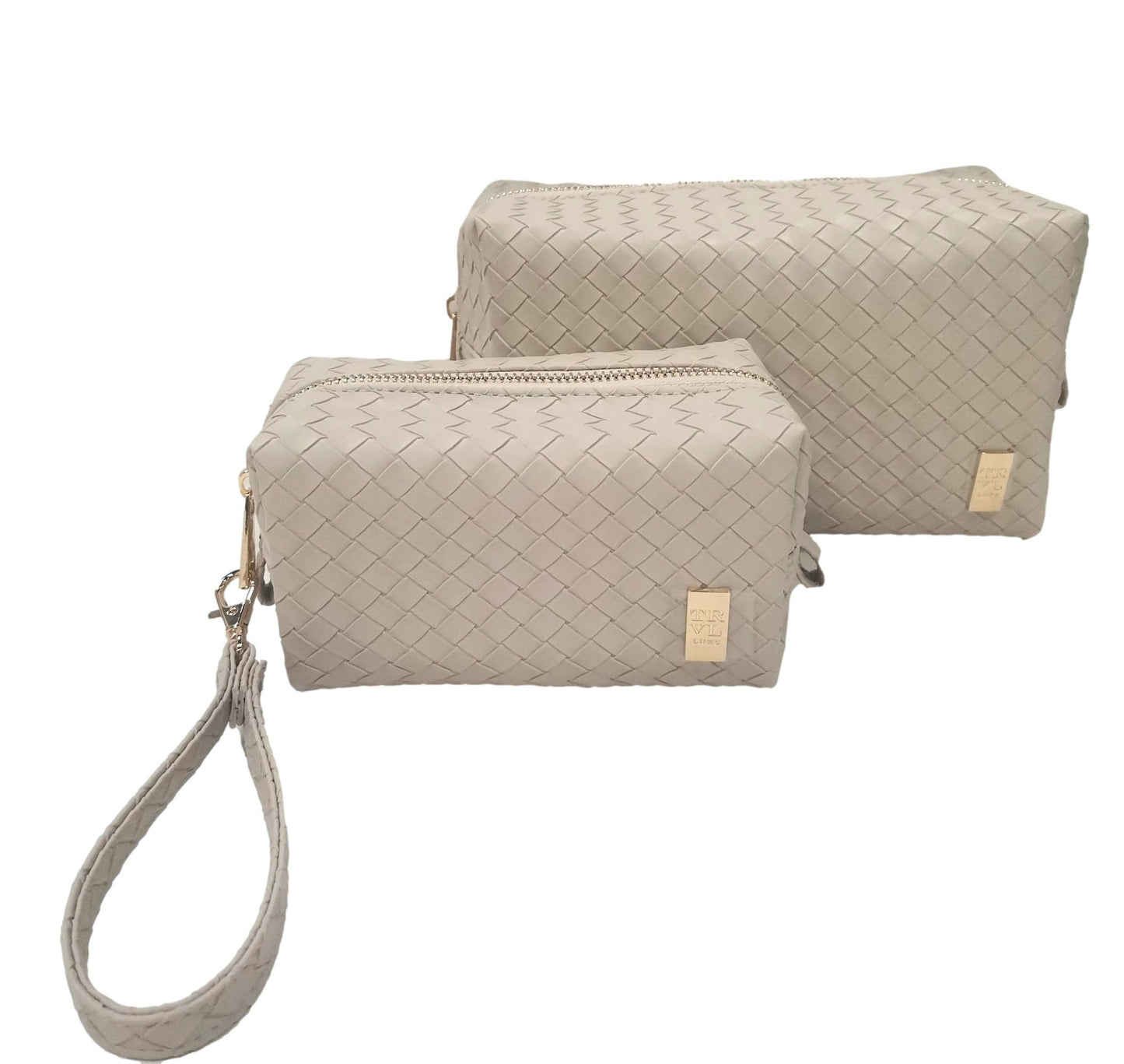 Luxe Dou Dome Bag Set-Trame Woven Bisque - Gaines Jewelers
