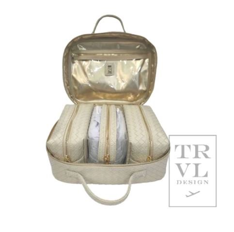 Luxe TRVL2 Case Woven Bisque - Gaines Jewelers