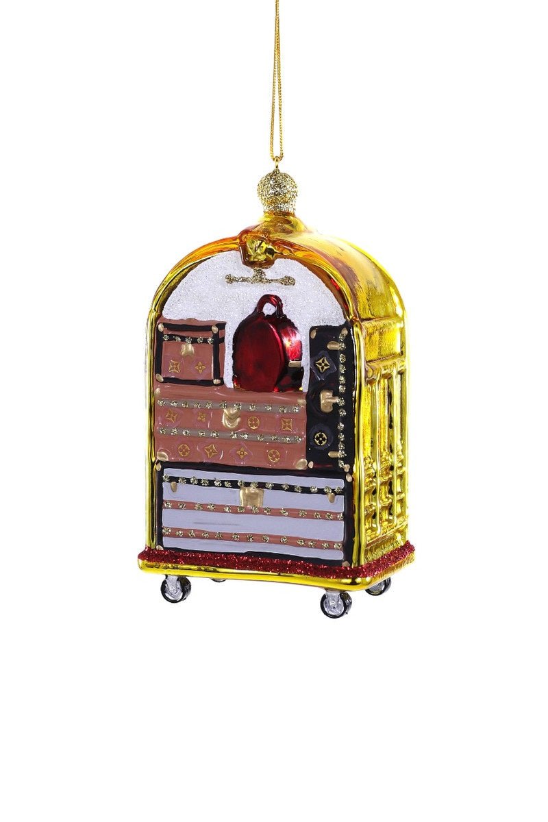 Luxury Hotel Luggage Cart Ornament - Gaines Jewelers