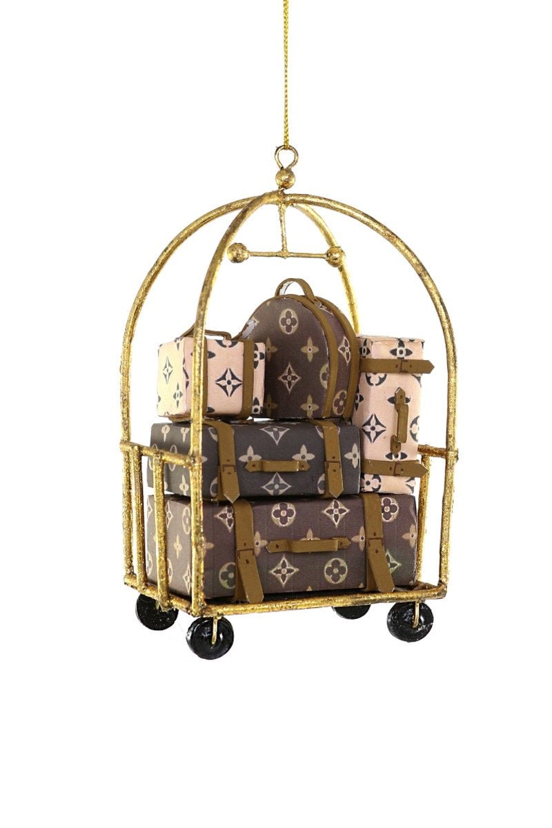 Luxury Hotel Luggage Cart Ornament - Gaines Jewelers