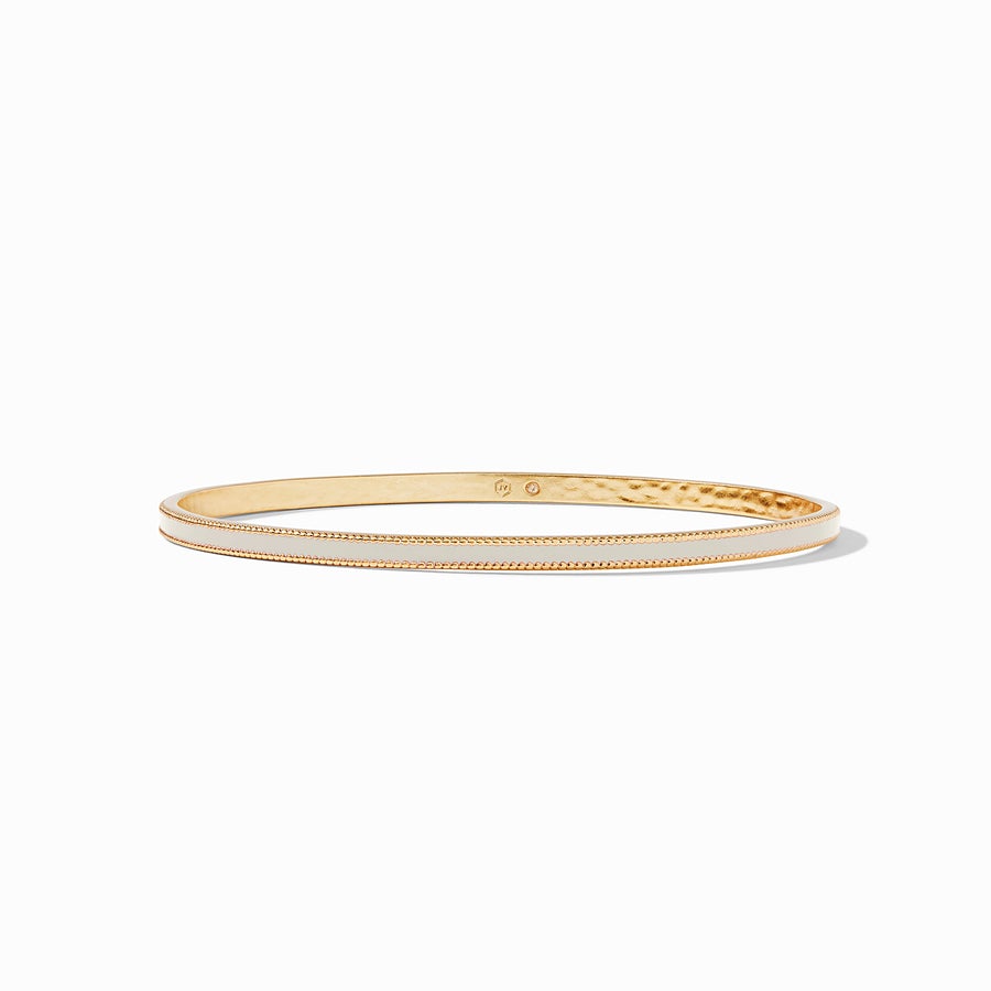 Marseille Bangle-Ivory Enamel/Medium - Gaines Jewelers