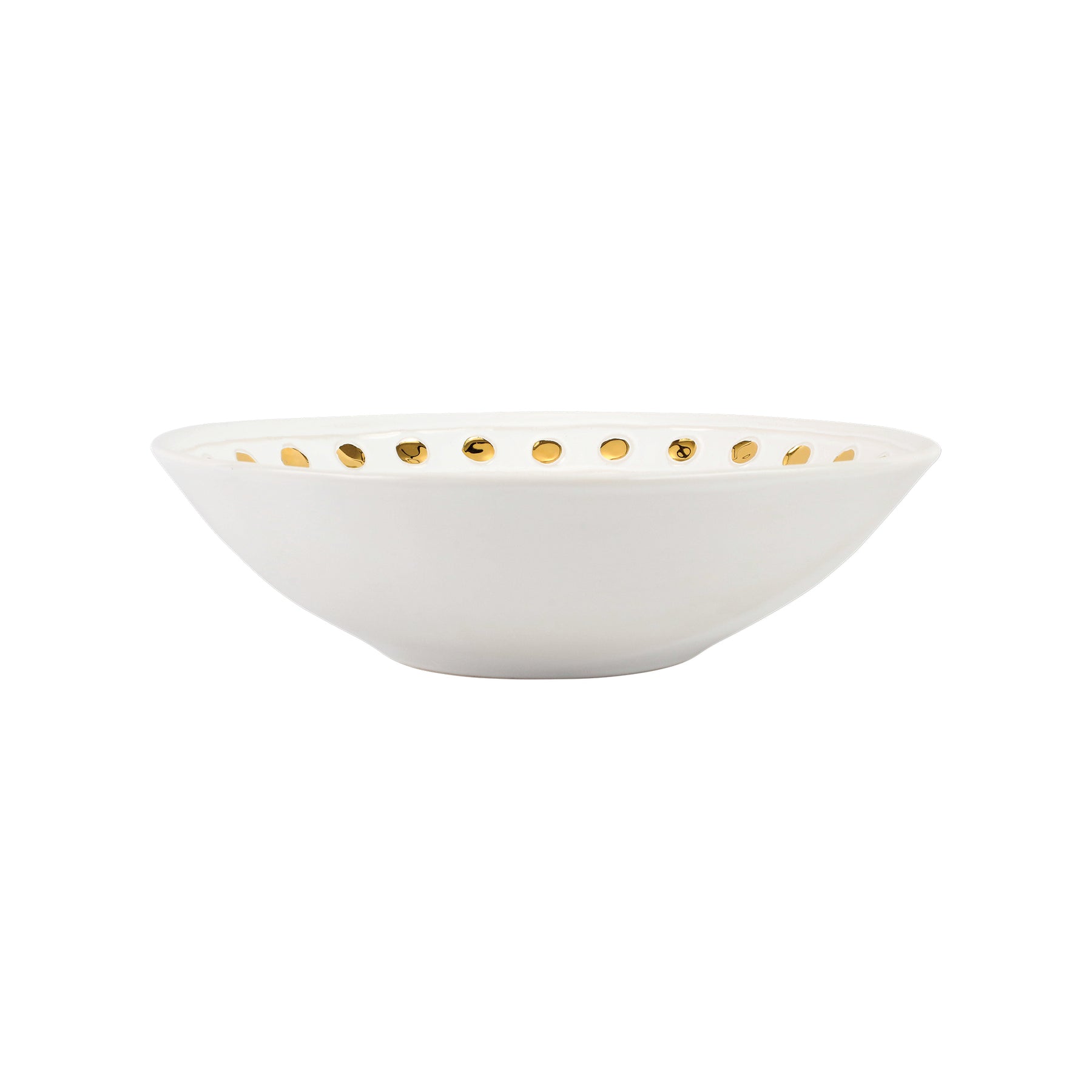 MEDICI GOLD MEDIUM SERVING BOWL - Gaines Jewelers