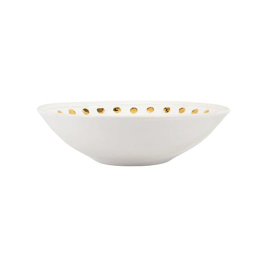 MEDICI GOLD MEDIUM SERVING BOWL - Gaines Jewelers