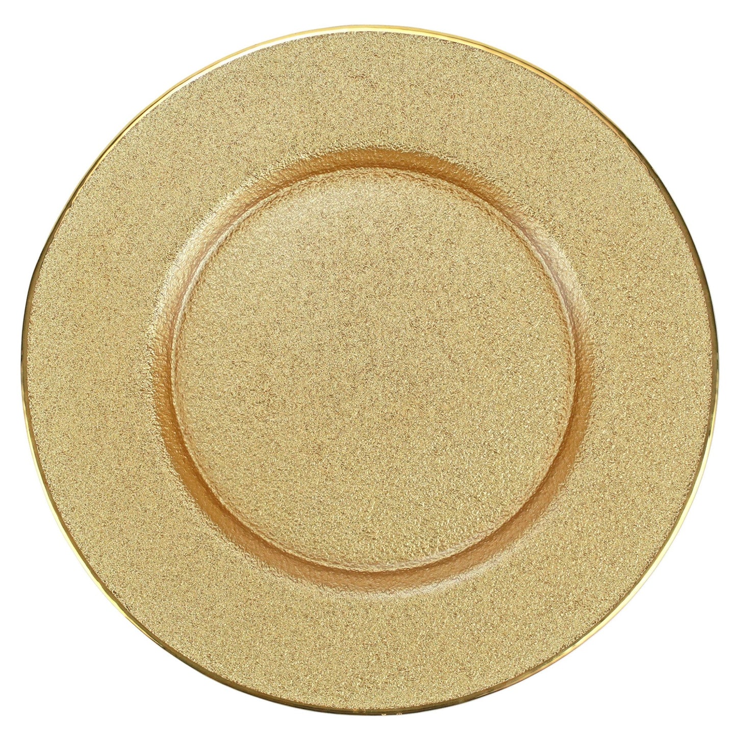 Metallic Glass Gold Service Plate/Charger - Gaines Jewelers