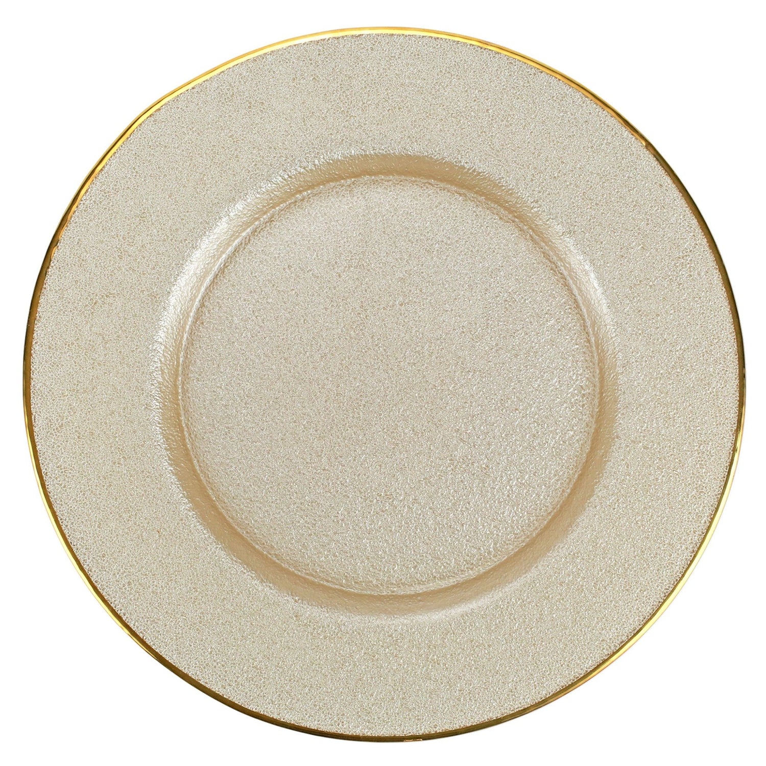 Metallic Glass Pearl Service Plate/Charger - Gaines Jewelers