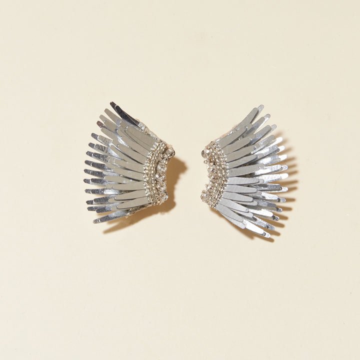 Metallic Mini Madeline Earrings Silver - Gaines Jewelers