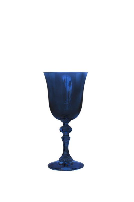 Midnight Blue Regal Goblet Estelle Colored Glass - Gaines Jewelers