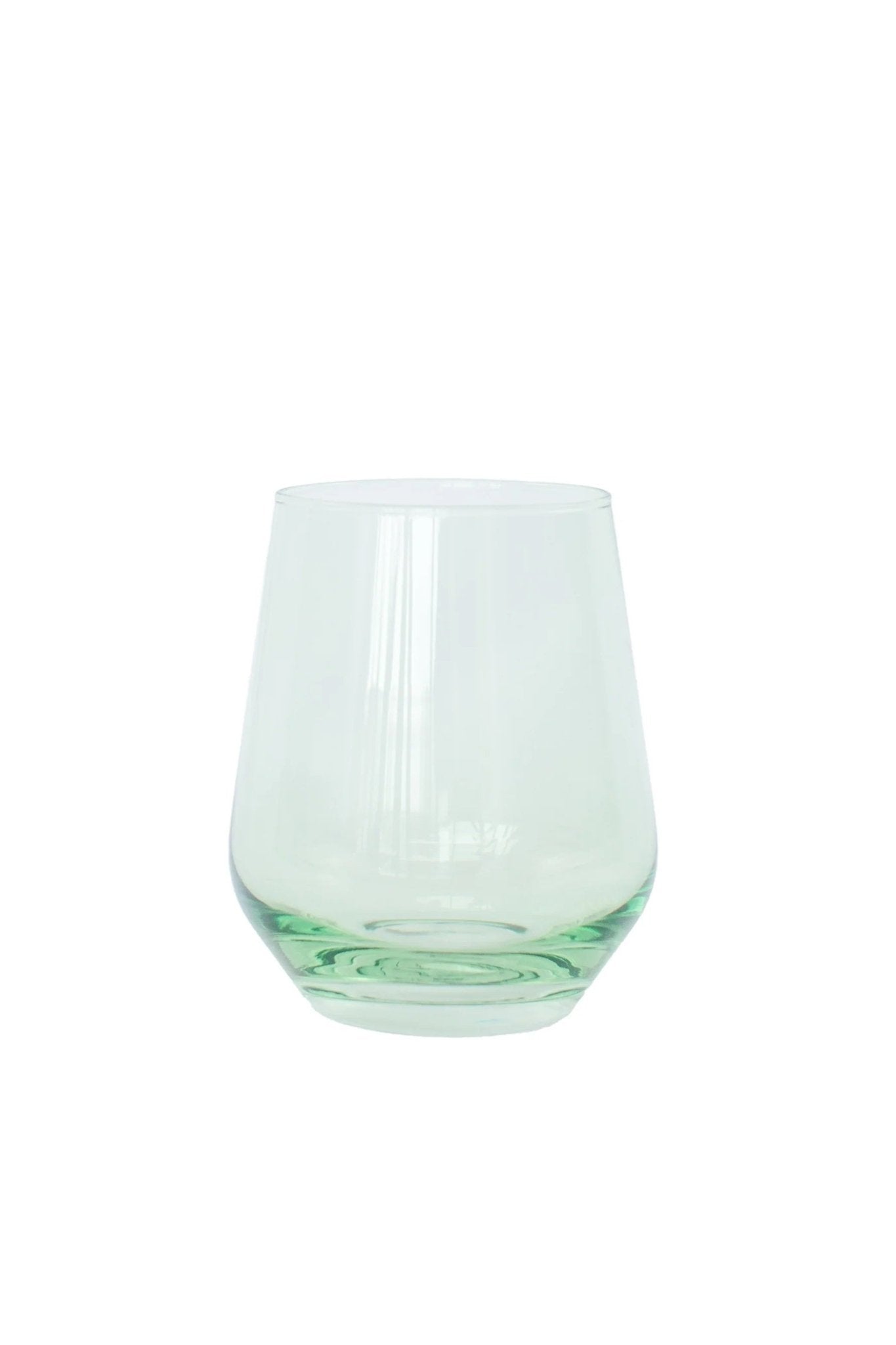 Mint Stemless Wine - Estelle Colored Glass - Gaines Jewelers