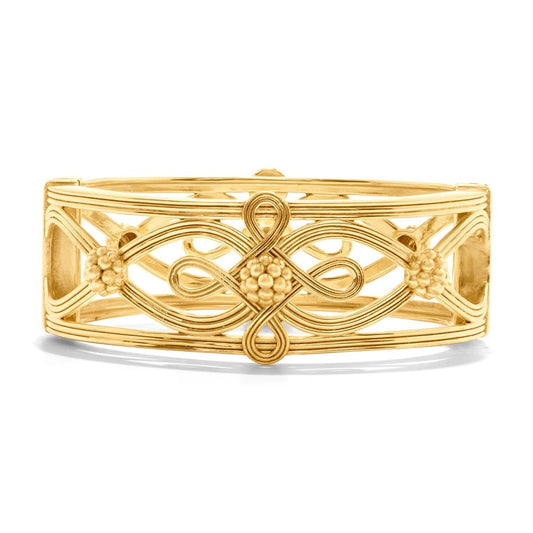 Monique Gold Hinged Bangle - Gaines Jewelers