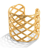 Monique Lattice Gold Grande Cuff - Gaines Jewelers