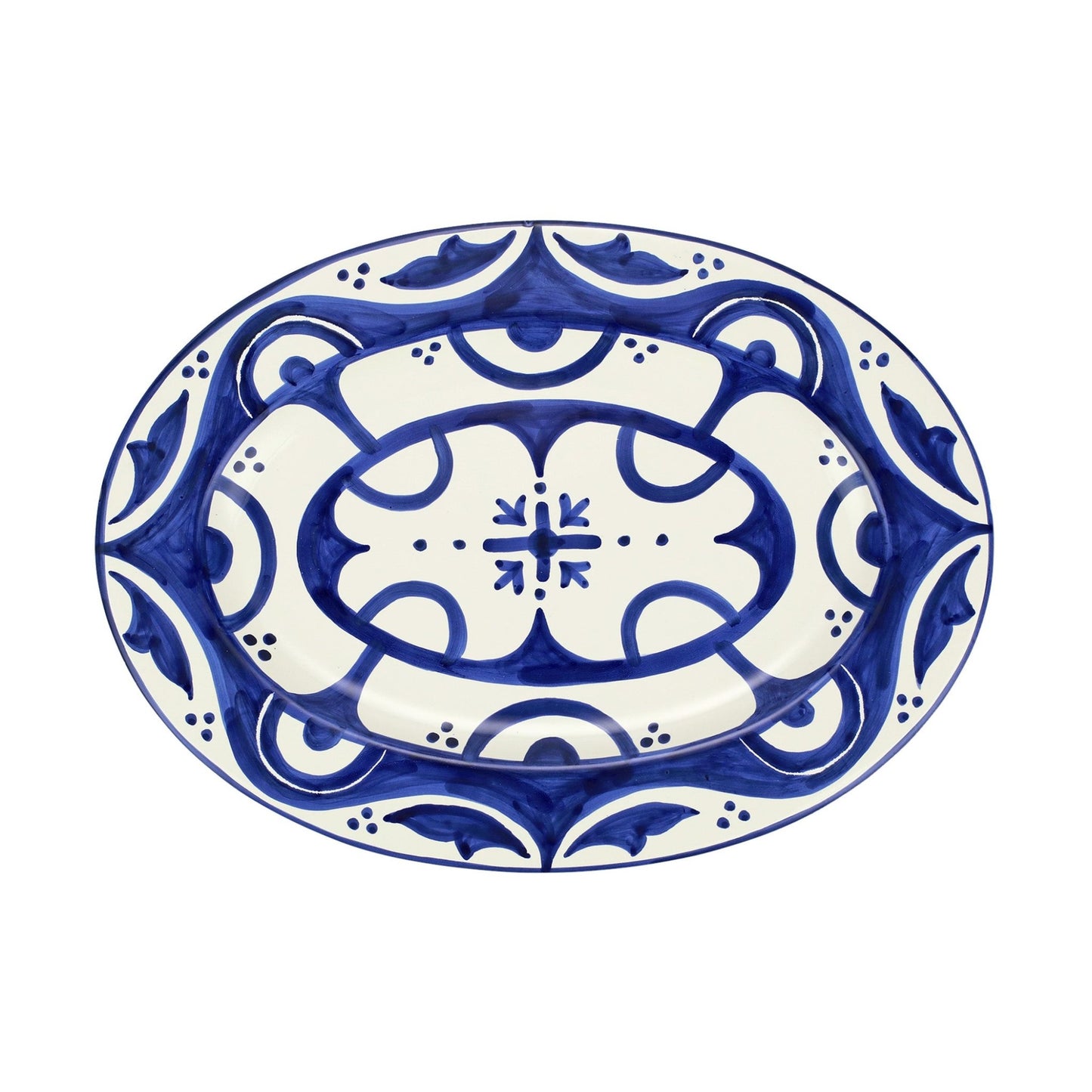 Mosaico Cobalt Oval Platter - Gaines Jewelers
