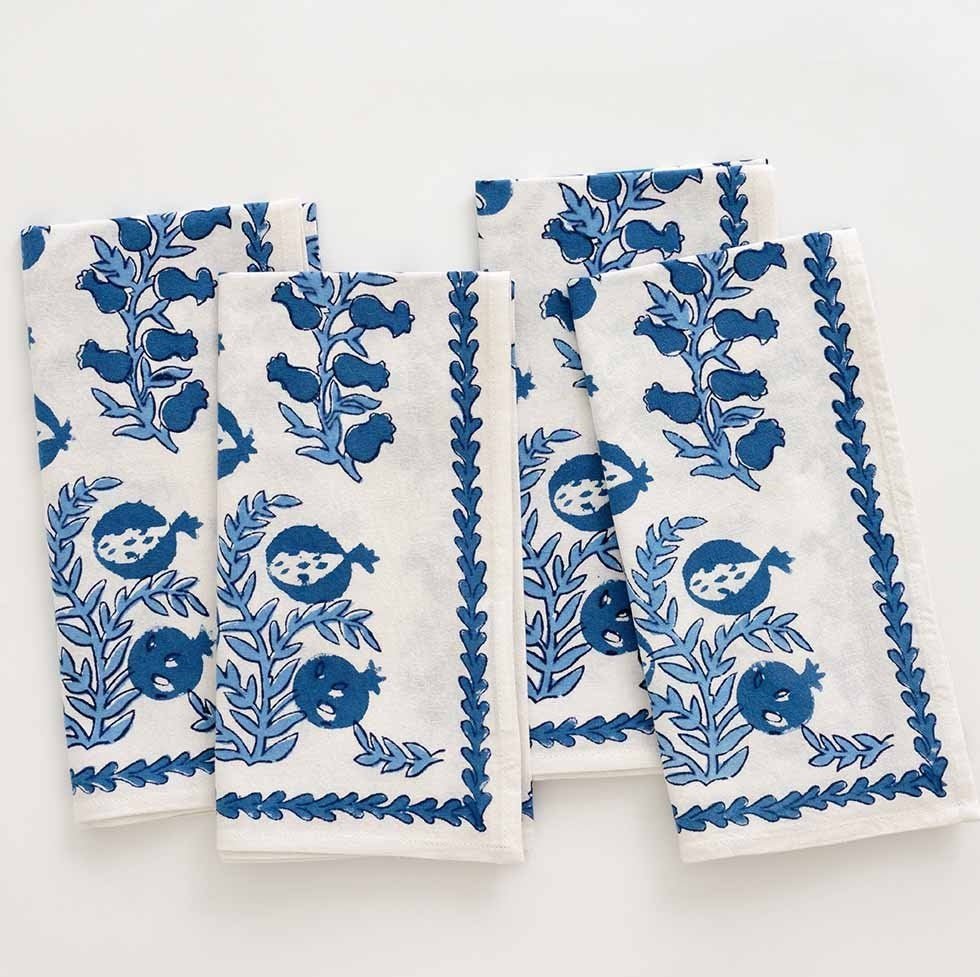 Napkin Set of 4 Pom Bells Wedgewood - Gaines Jewelers