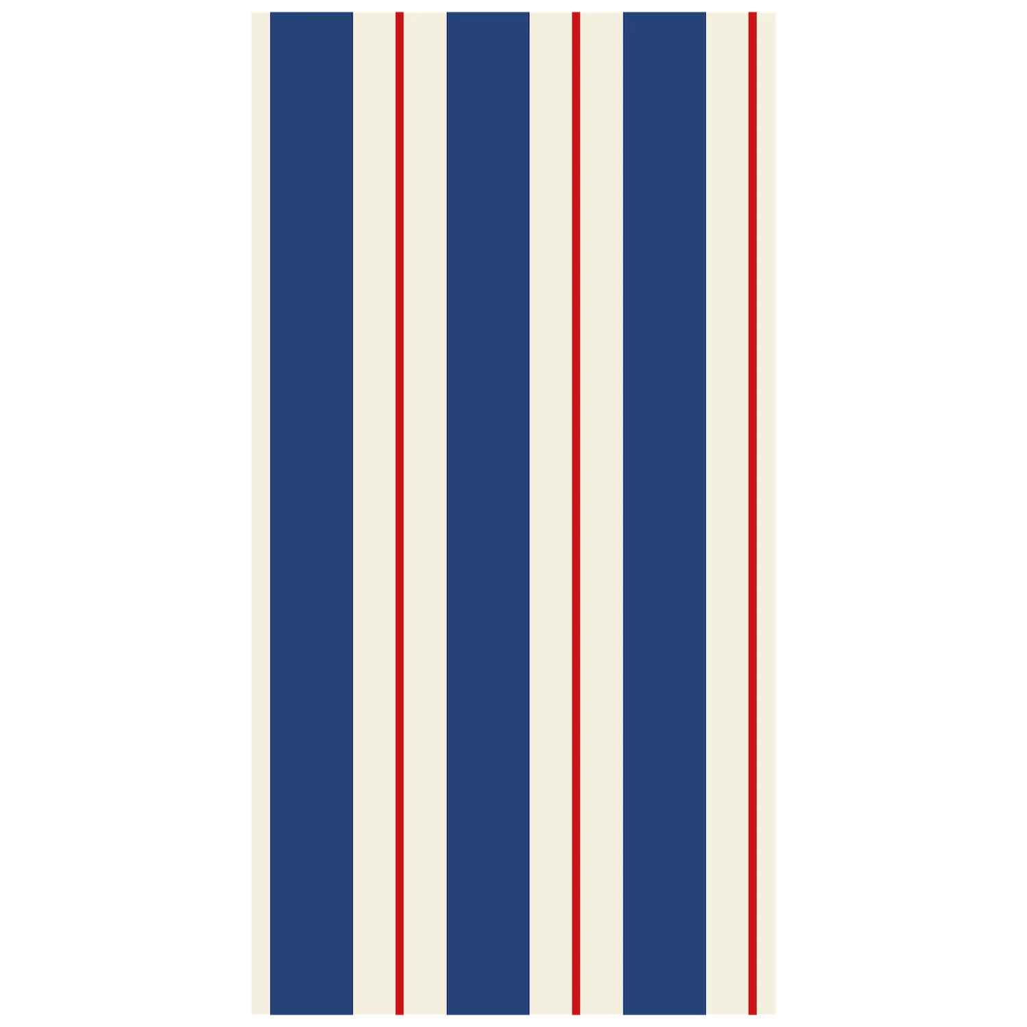 Navy & Red Awning Stripe Guest Napkins - Gaines Jewelers