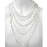 Necklace 5 strand graduated bib style - Gaines Jewelers