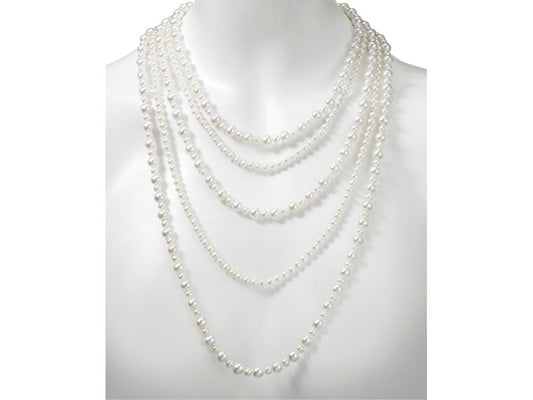 Necklace 5 strand graduated bib style - Gaines Jewelers