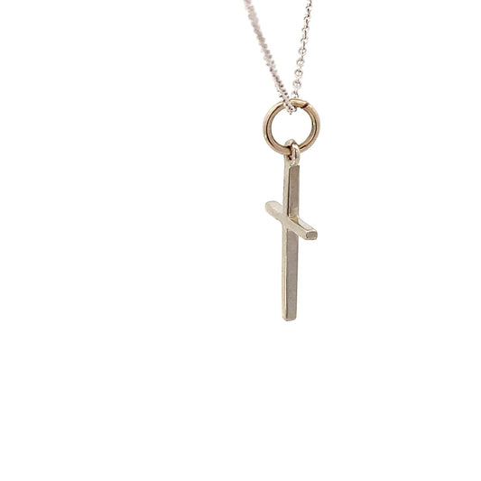 Necklace cross pendant 16" - Gaines Jewelers
