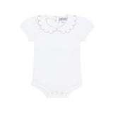 Nella Scallops Short Sleeve Onesie - Gaines Jewelers