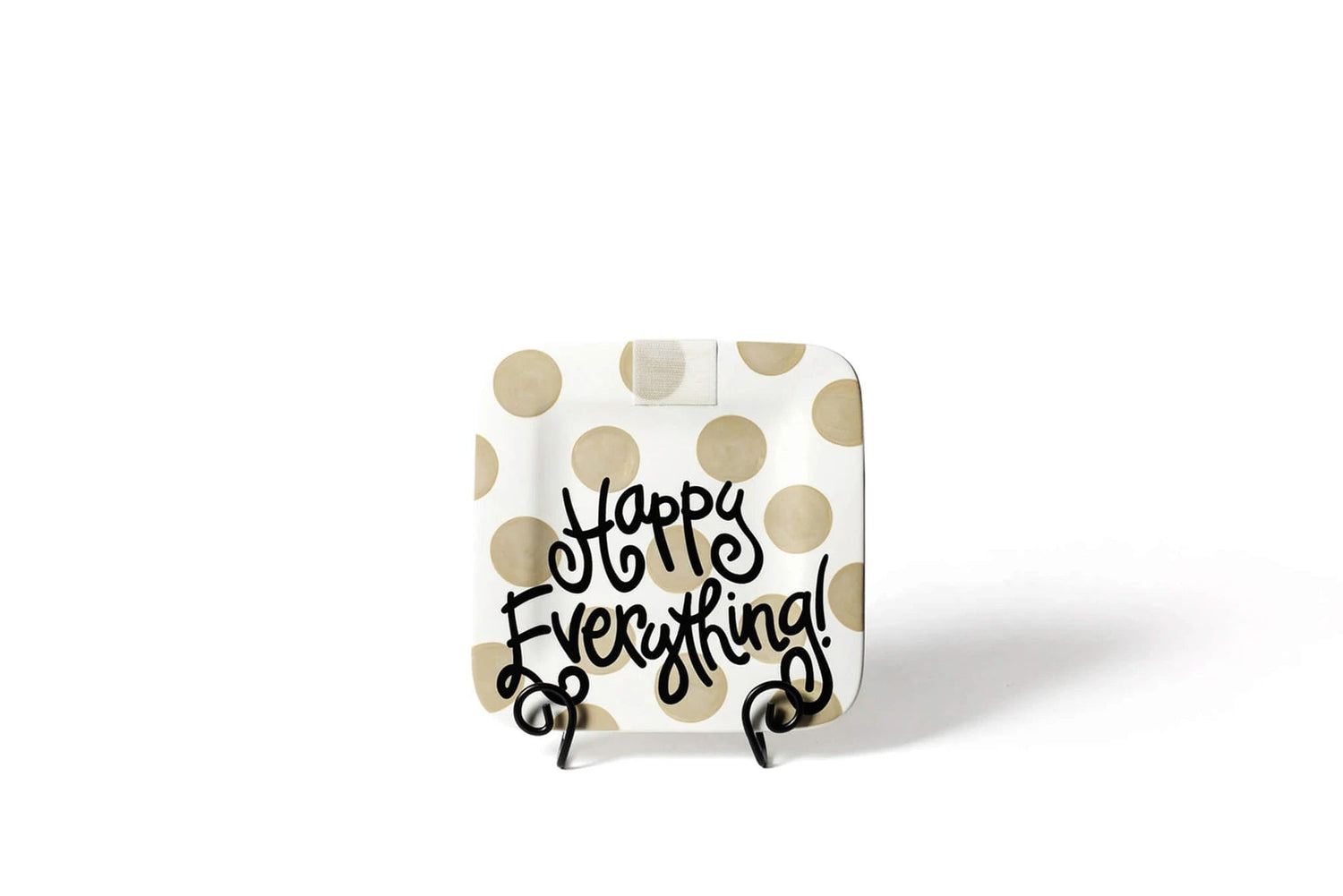 Neutral Dot Mini Happy Everything! Square Platter - Gaines Jewelers