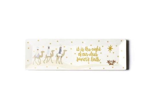 Neutral Nativity Skinny 18" Rectangle Tray - Gaines Jewelers