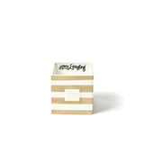 Neutral Stripe Mini Nesting Cube Medium - Gaines Jewelers