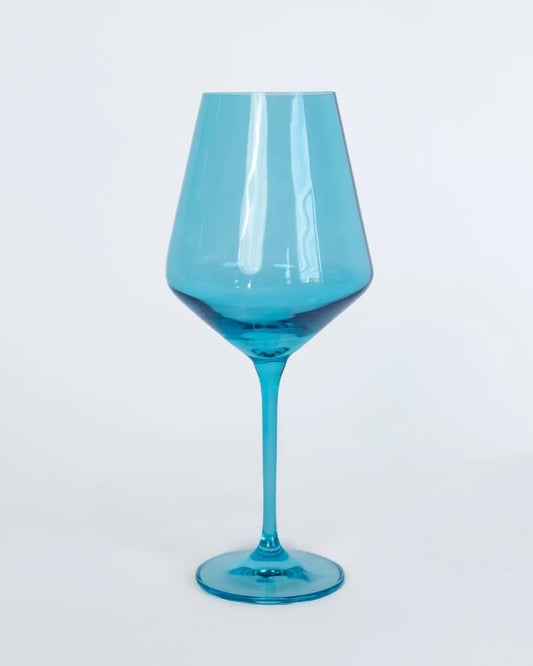 Ocean Wine Stemware - Estelle Colored Glass - Gaines Jewelers