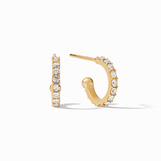 Odette Pearl Hoop&Charm Earring - Gaines Jewelers