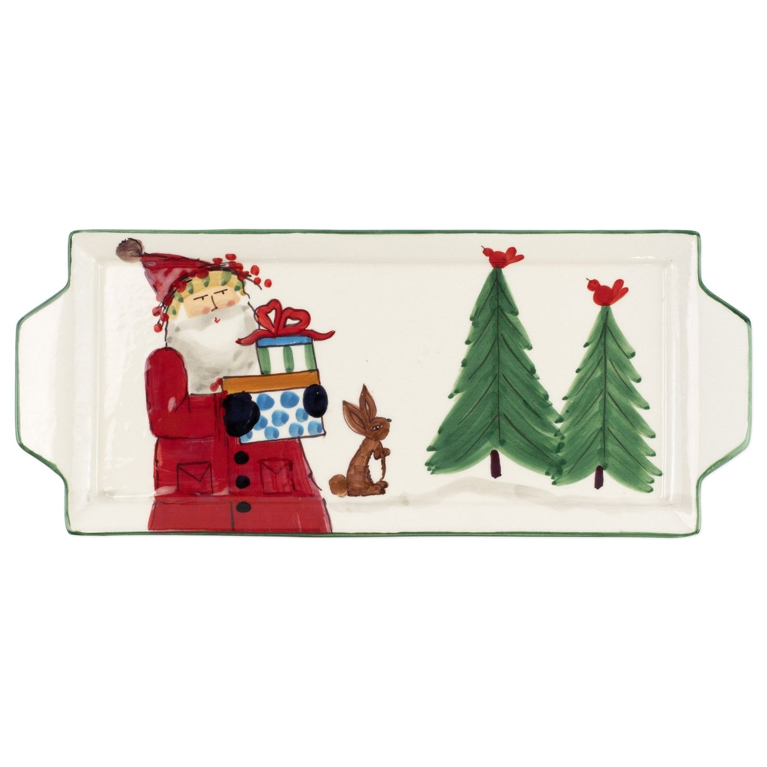Old St. Nick Handled Rectangular Platter - Gaines Jewelers