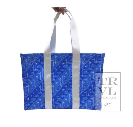 On Par Blue Large Tote - Gaines Jewelers