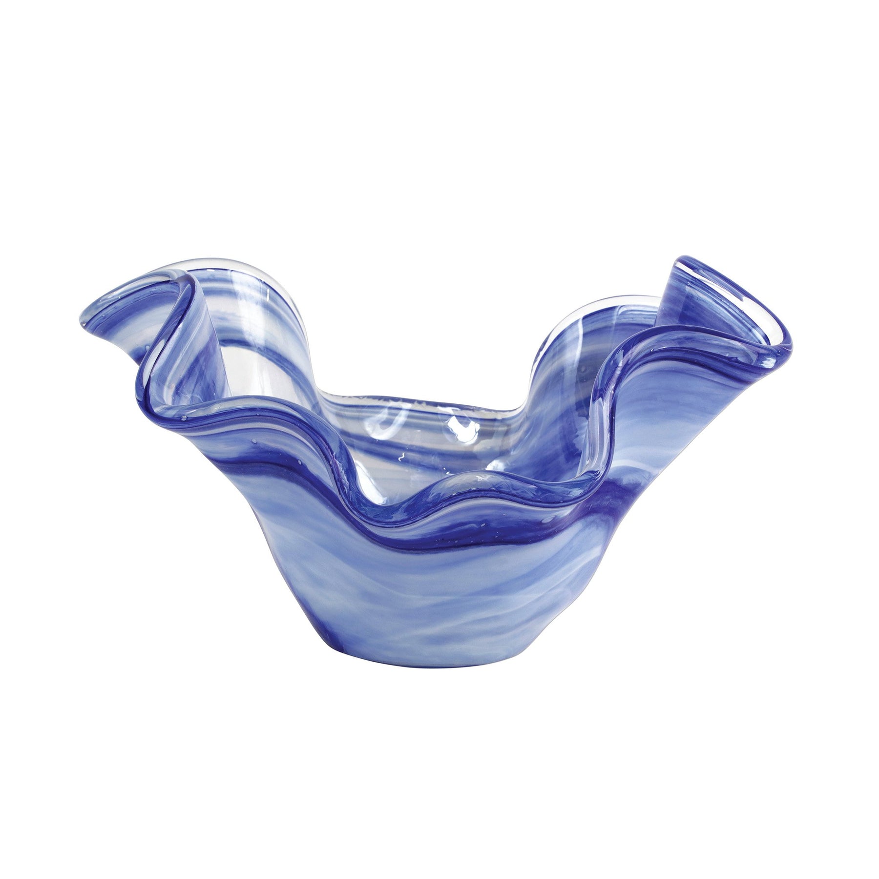 Onda Glass Cobalt Medium Bowl - Gaines Jewelers