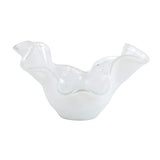 Onda Glass White Medium Bowl - Vietri - Gaines Jewelers