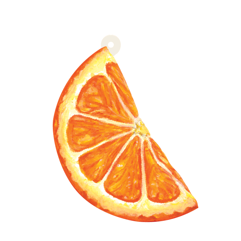 Orange Slice Gift Tag - Gaines Jewelers