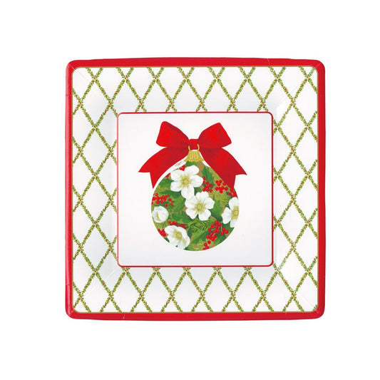Ornament and Trellis Paper Salad & Dessert Plates - 8 Per Package - Gaines Jewelers